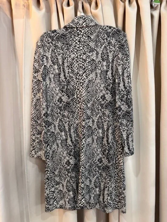St. John Collection Santana Knit Jacket Snake print Pockets Blazer 10 - Picture 4 of 5
